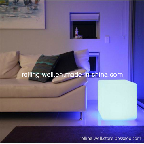 LED Stool in Bar/Glowing LED Cube Chair/Modern Glowing Chair (40X40X40)